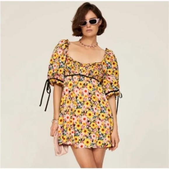 For Love & Lemons Sylvia Mini Dress (24) - Picture 1 of 12